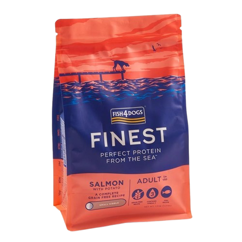 Adult Finest Med Laks Små Biter 1.5Kg Hund Hundefôr & Hundemat Tørrfôr For Hund Fish4Dogs