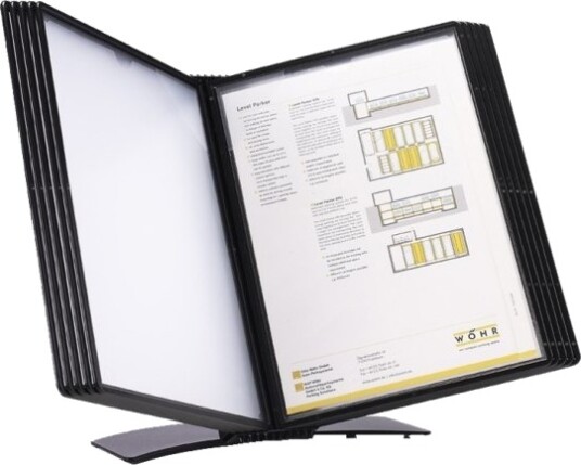 Registersystem Bnt A4 Easymount T/20 Lommer Bord Sort Registersystem Bnt A4 Easymount T/20 Lommer Bord Sort