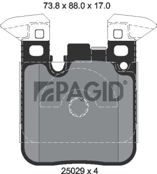 Bremseklosser PAGID T3143N