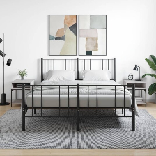 vidaXL Nattbord 2 stk grå sonoma eik 40x41x50 cm konstruert tre