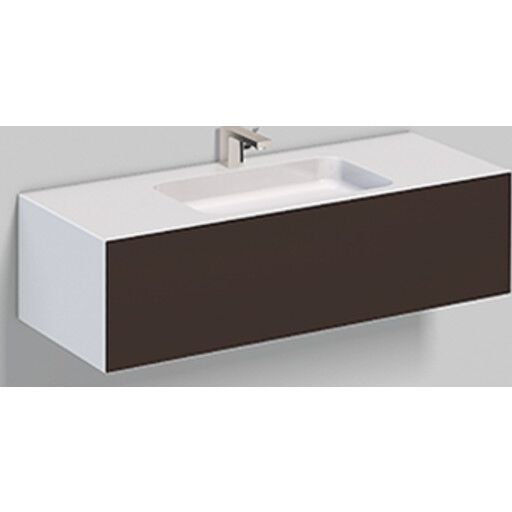 Alape WP Folio 5 møbelpakke, 125,4x50 cm, brun Alape WP Folio 5 møbelpakke, 125,4x50 cm, brun