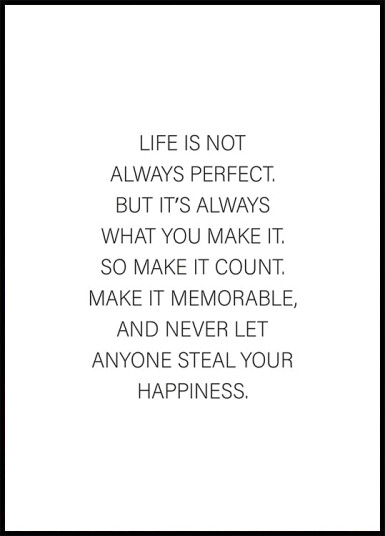 Life is Not Plakat Plakat / 40x50cm