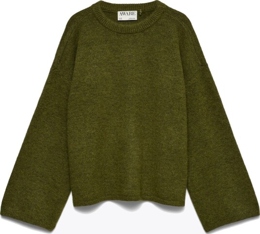 Vero Moda Aware Daisy Long Sleeve O Neck Oversize Pullover Grønn S/M