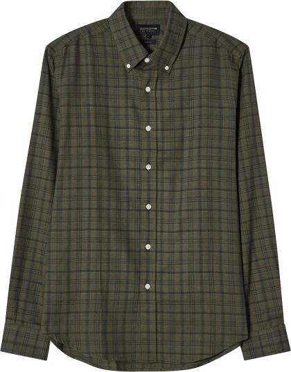 Lexington Clothing Casual Check Organic Cotton Flannel B.d Shirt GREEN/BLUE MULTI CHECK XL
