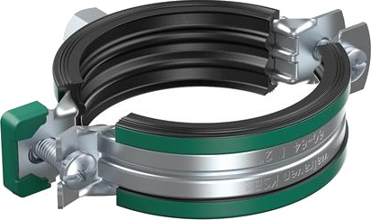 Walraven Rørbøjler Ksb2 To Skruet Ø36 39Mm Elforzinket Med Quicklås. Kombi Montage M8/10. Støjreducerende Epdm Gummi