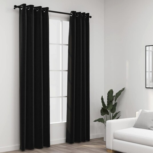 Vidaxl Lystette Gardiner 2 Stk Antrasitt 140x245 Cm