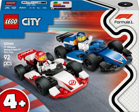 LEGO City 60464 F1 Williams Racing og Haas F1 racerbiler LEGO City 60464 F1 Williams Racing og Haas F1 racerbiler