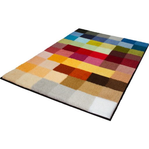 Kleine Wolke Cubetto baderomsmatte, 75x120 cm, flerfarget Kleine Wolke Cubetto baderomsmatte, 75x120 cm, flerfarget