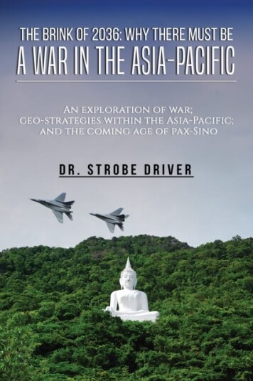 The Brink Of 2036: Why There Must Be A War In The Asia-Pacific Av Strobe Driver