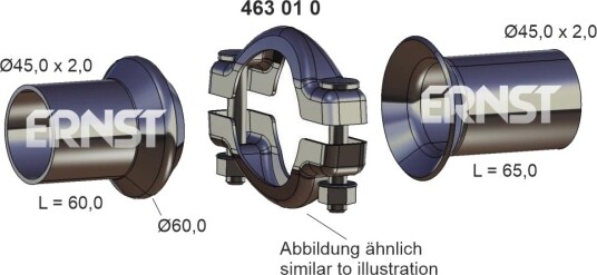 ERNST 463010 Reparasjonssett, eksos