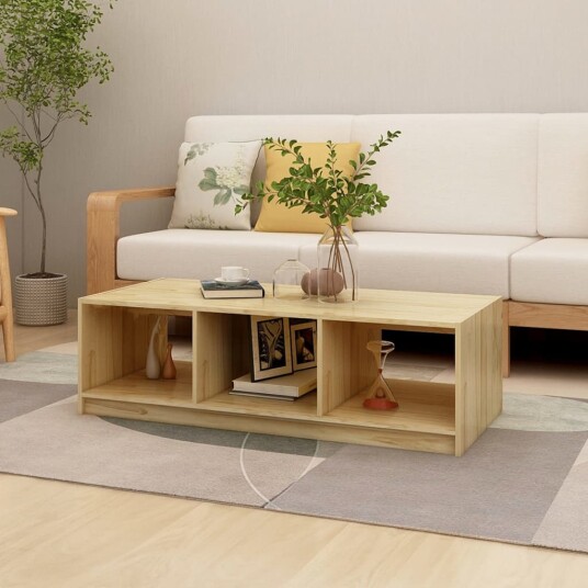 vidaXL Salongbord 110x50x34 cm heltre furu vidaXL Salongbord 110x50x34 cm heltre furu