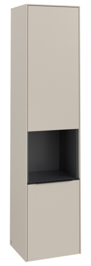 VILLEROY & BOCH SUBWAY 3.0 HØYSKAP 40X171 HØYRE 2 DØRER & HYLLE CASHMERE GREY HÅNDTAK I VOLCANO BLACK VILLEROY & BOCH SUBWAY 3.0 HØYSKAP 40X171 HØYRE 2 DØRER & HYLLE CASHMERE GREY HÅNDTAK I VOLCANO BLACK
