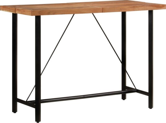 vidaXL Barbord 150x70x107 cm heltre akasie og jern vidaXL Barbord 150x70x107 cm heltre akasie og jern