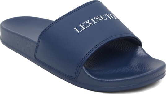 Lexington Clothing Logo Bath Slippers   Navy   39