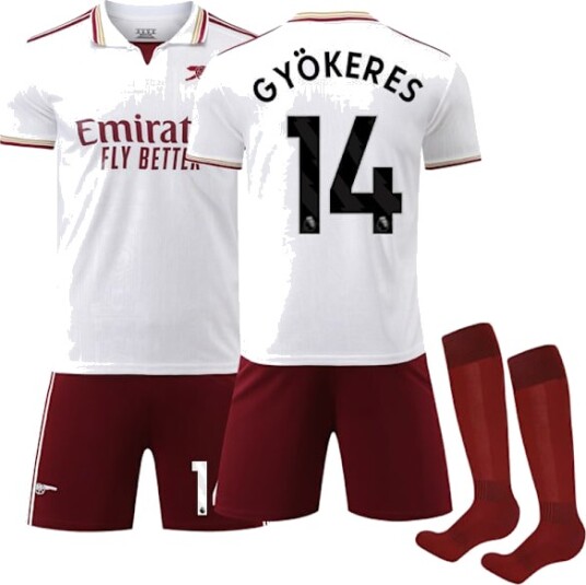 25 26 Arsenal Tredje Barn Voksen Fotballtrøye Nr. 14 Gyökeres