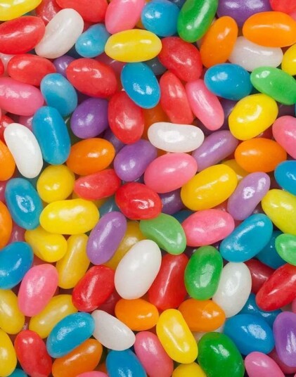 1 kg Zed Candy Assorted Jelly Beans Gelebønner med 8 Forskjellige Frukt og Bærsmaker