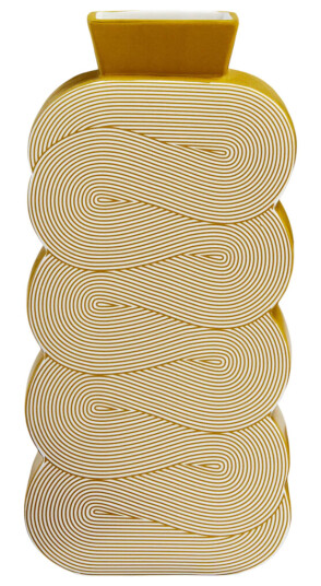 Jonathan Adler Pompidou vase stor oker