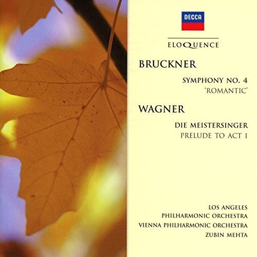 Zubin Mehta Bruckner: Symphony 4 Romantic CD