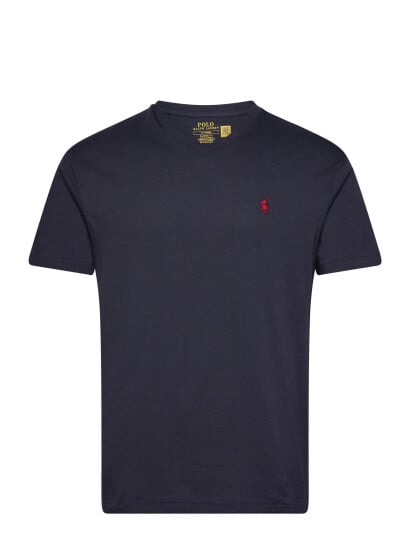 Polo Ralph Lauren Classic Fit Jersey V Neck T Shirt Navy XS
