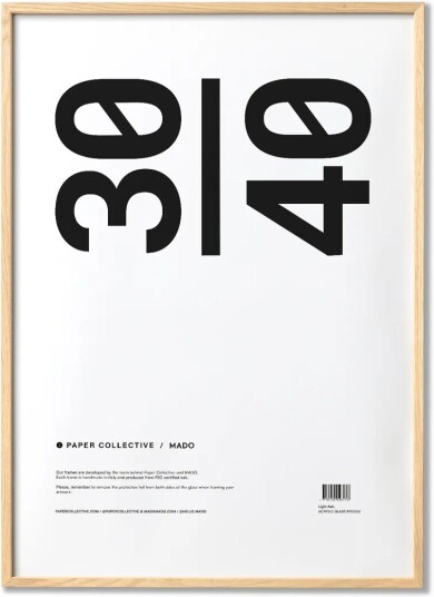 Paper Collective ramme plexiglass ask 30x40 cm Paper Collective ramme plexiglass ask 30x40 cm