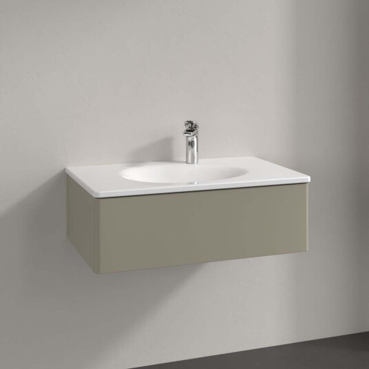 Villeroy & Boch  Antao Servantskap med 1 skuff 78,8x49,6x25,6 cm m/lys Steingrå Matt