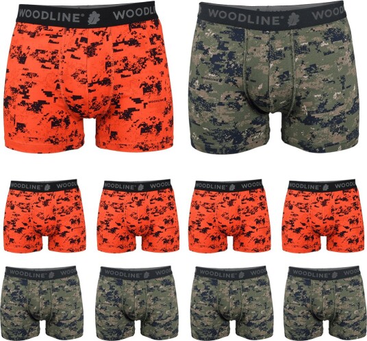 Woodline boxershorts Camo 10 pakning