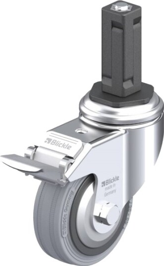 Blickle 848108 Lkra-Vpa 80K-11-Fi-Fa-Ev13 Styrehjul Med Bremse 80 Mm, 80 Kg