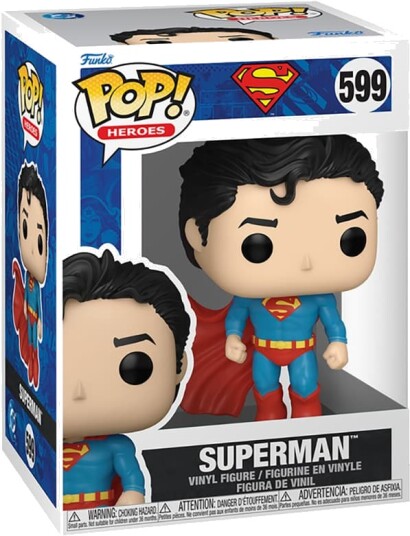 Funko Pop Superman Actionfigur i Displayeske - Perfekt for Samling og Gave