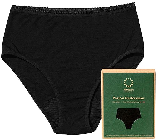 AllMatters High Waist Underwear Moderate/heavy Str. M