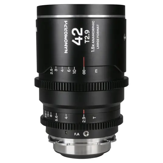 Laowa Nanomorph LF 42mm T2.9 1.5X Silver. Arri PL/Canon EF