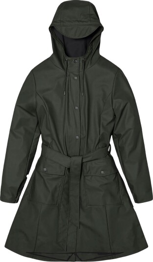 RAINS Curve Long Jacket regnjakke Dame RAINS Curve Long Jacket regnjakke Dame
