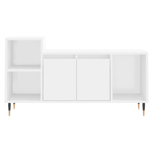 vidaXL TV-benk hvit 100x35x55 cm konstruert tre 8721012113473 vidaXL TV-benk hvit 100x35x55 cm konstruert tre 8721012113473