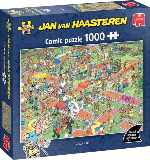 Jan van Haasteren Crazy Golf Puslespill 1000 Brikker