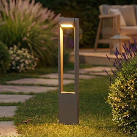 Utelampe Lindby Meloni Svart Terrasse Aluminium Moderne 12 65 Svart