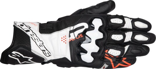MC-Hansker Alpinestars GP Plus R V3 Skinn Svart /Hvit /Rød M