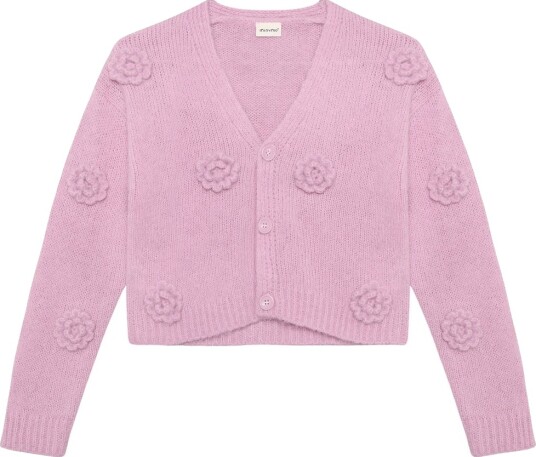 Minymo Cardigan   Strikk   Duftende Lilac   Minymo   8 år (128)   Cardigan   Rosa