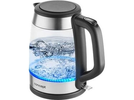 Concept Rk4150 1,7 L 2200 W Sort Rustfritt Stål Glass Vannivåindikator Trådløs Concept Rk4150 1,7 L 2200 W Sort Rustfritt Stål Glass Vannivåindikator Trådløs