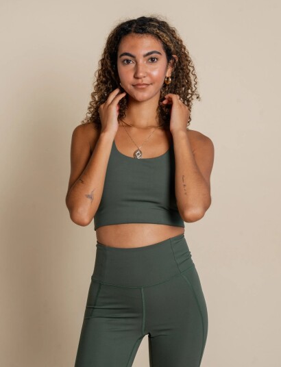 Girlfriend Collective Paloma Bra Khaki green XXXXL