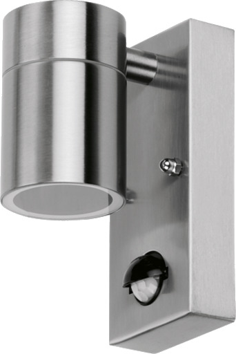 4lite Marinus Sleek utelys vegg med sensor rustfritt stål
