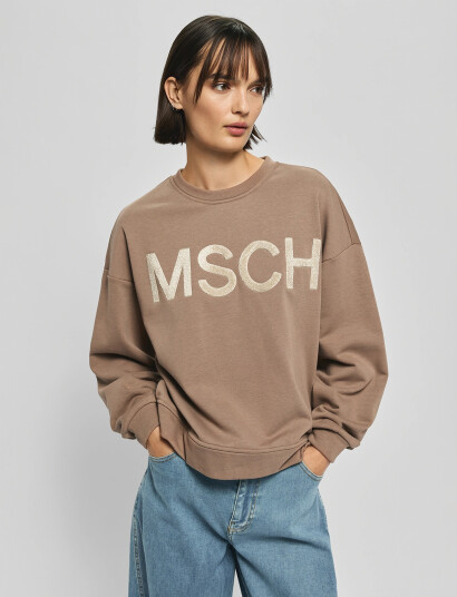 MSCH Copenhagen Mschmela Briena Msch Sweatshirt Beige S/M