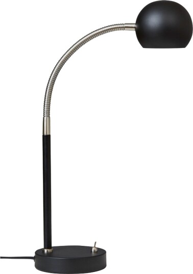 Fladen Bordlampe Med Bryter  Høyde 48 Cm  Sort