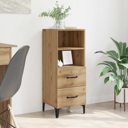 Serviesskap artisan eik 34 x 34.5 x 90 cm Konstruert tre Serviesskap artisan eik 34 x 34.5 x 90 cm Konstruert tre