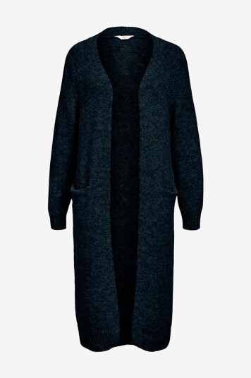 Object Kardigan objMilu LS LO Long Knit Cardigan NO Svart