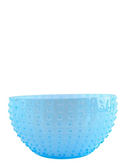 Anna von Lipa Opaline Hobnail Large Bowl 24 Cm - Blue - 24 CM