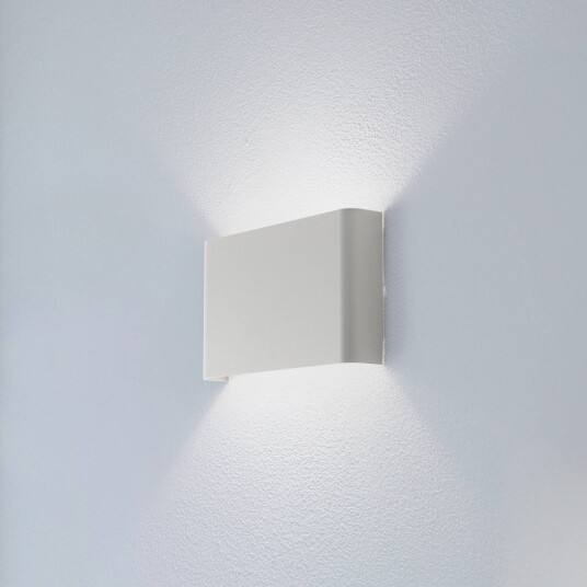Euluna Vegglampe Haga lysegrå metall 25 cm bred G9