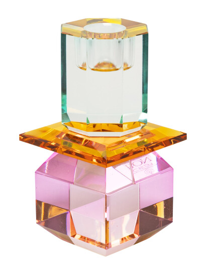 C"est Bon Crystal Candle Holder - Pink - ONE SIZE