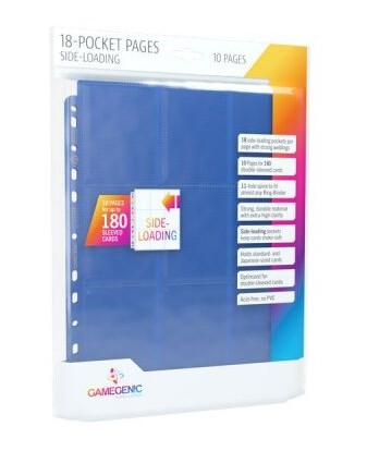 Gamegenic Sideload 18-Pocket Pages Blue 10