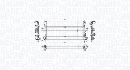 Radiator MAGNETI MARELLI 350213216900 Radiator MAGNETI MARELLI 350213216900