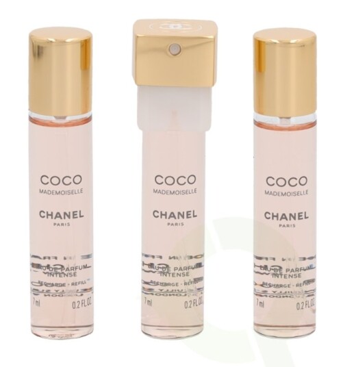 Chanel Coco Mademoiselle Intense Gavesett 21 ml med 3x EdP Spray Refill 7 ml Chanel Coco Mademoiselle Intense Gavesett 21 ml med 3x EdP Spray Refill 7 ml