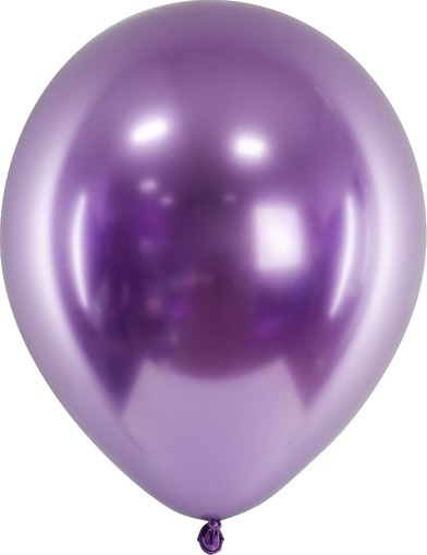 50 stk 30 cm Lilla Glossy Mirror Ballonger